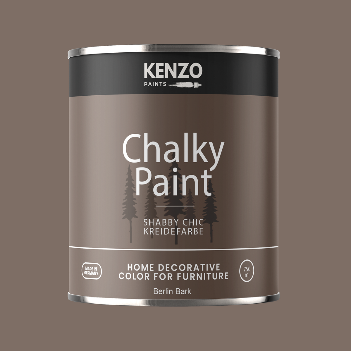 Kenzopaints Chalky Paint 750ml - Berlin Bark - Kenzopaints