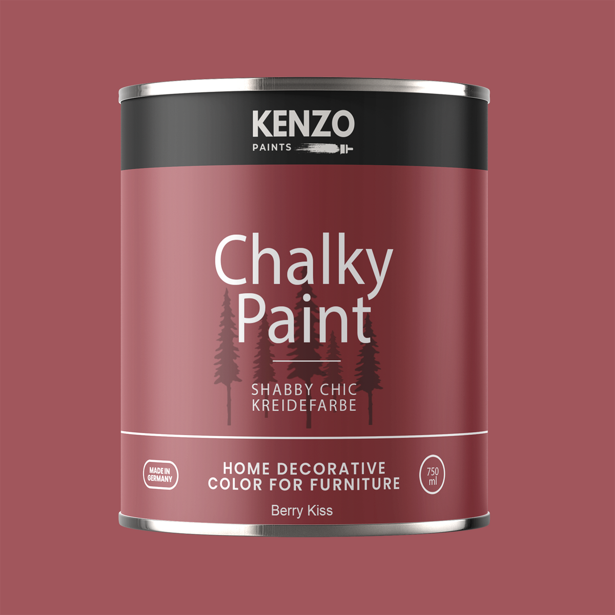 Kenzopaints Chalky Paint 750ml - Berry Kiss - Kenzopaints