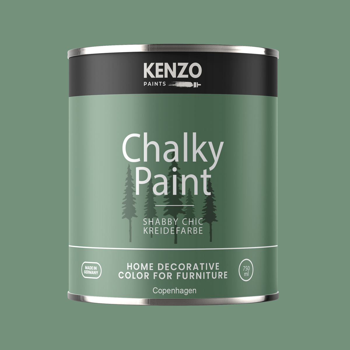 Kenzopaints Chalky Paint 750ml - Copenhagen - Kenzopaints