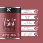 Kenzopaints Chalky Paint - Berry Kiss