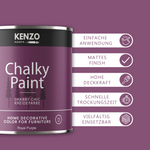 Kenzopaints Chalky Paint 750ml - Royal Purple - Kenzopaints