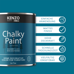 Kenzopaints Chalky Paint 750ml - Ice Floe - Kenzopaints