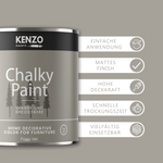 Kenzopaints Chalky Paint 750ml - Foggy Veil - Kenzopaints