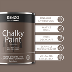 Kenzopaints Chalky Paint 750ml - Berlin Bark - Kenzopaints